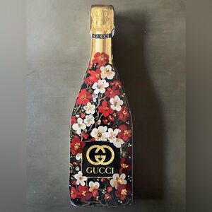 Inspired floral design wine bottle decor